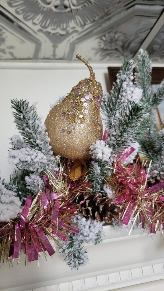 gold pear decor