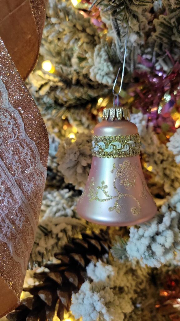 pink bell ornament