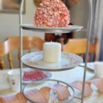 pink Christmas centerpiece