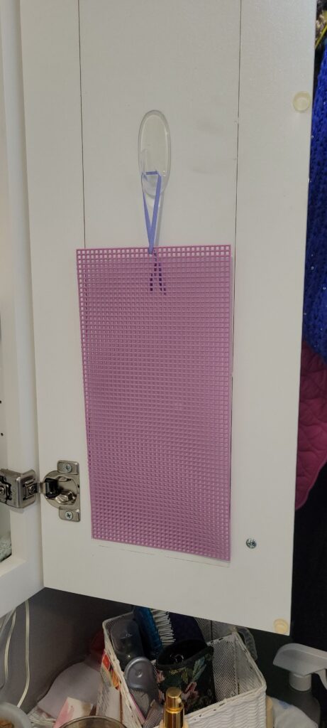 purple plastic canvas