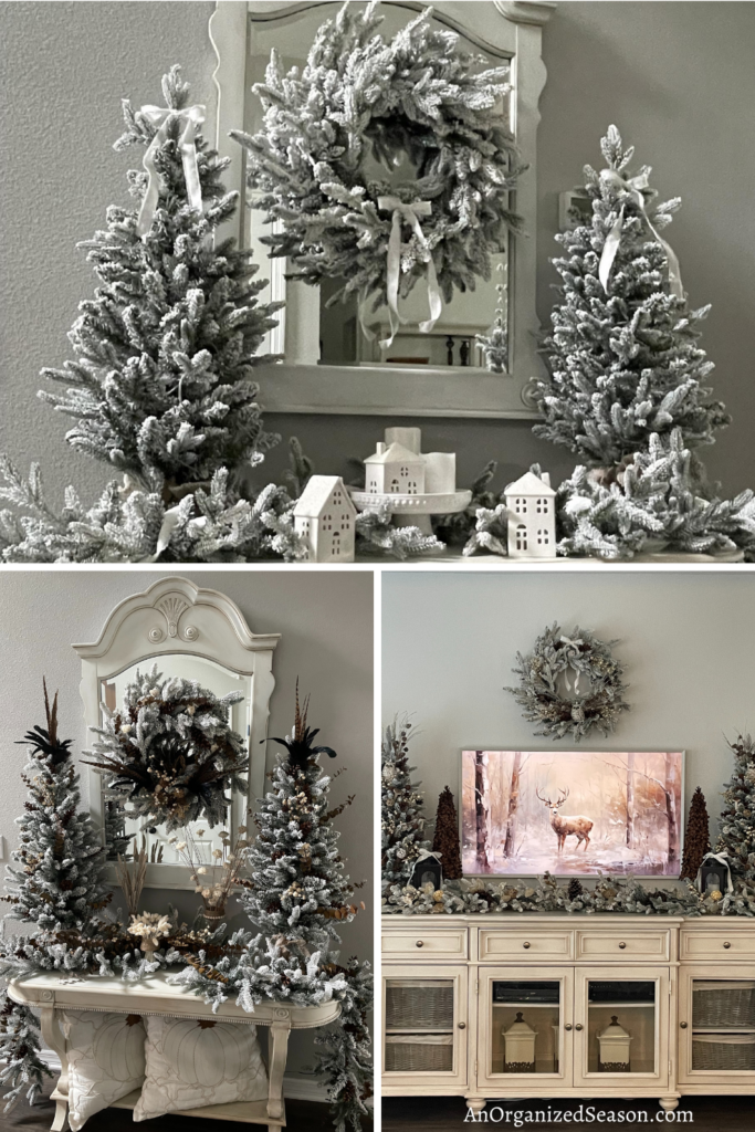 Christmas tree collage