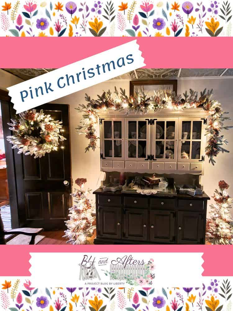 Pink Christmas graphic