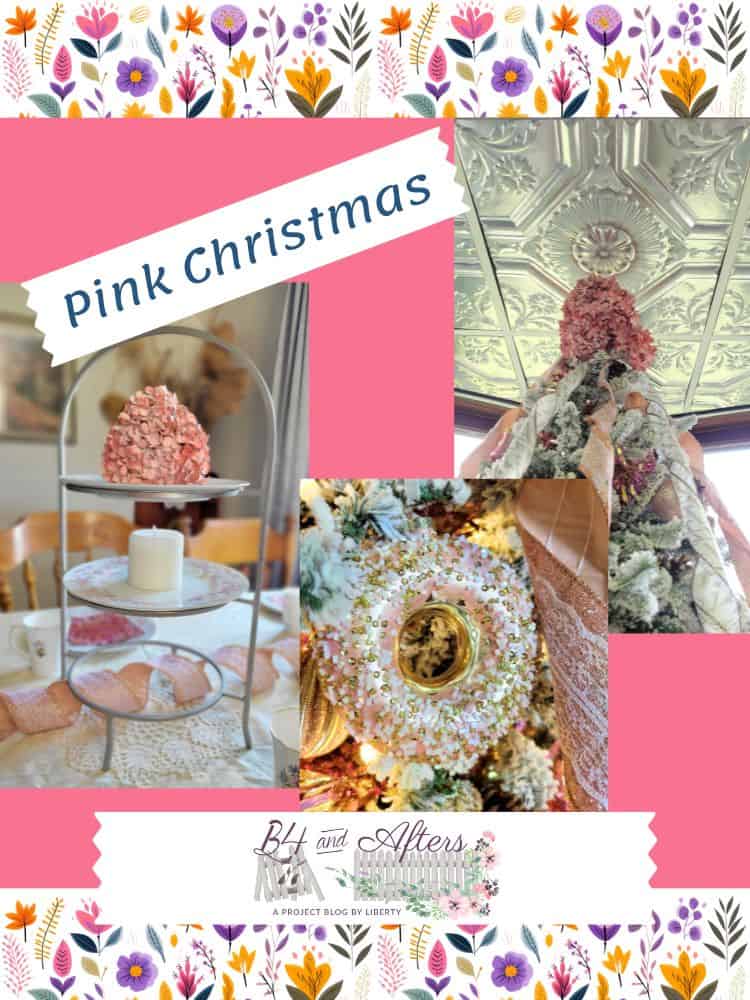Pink Christmas graphic