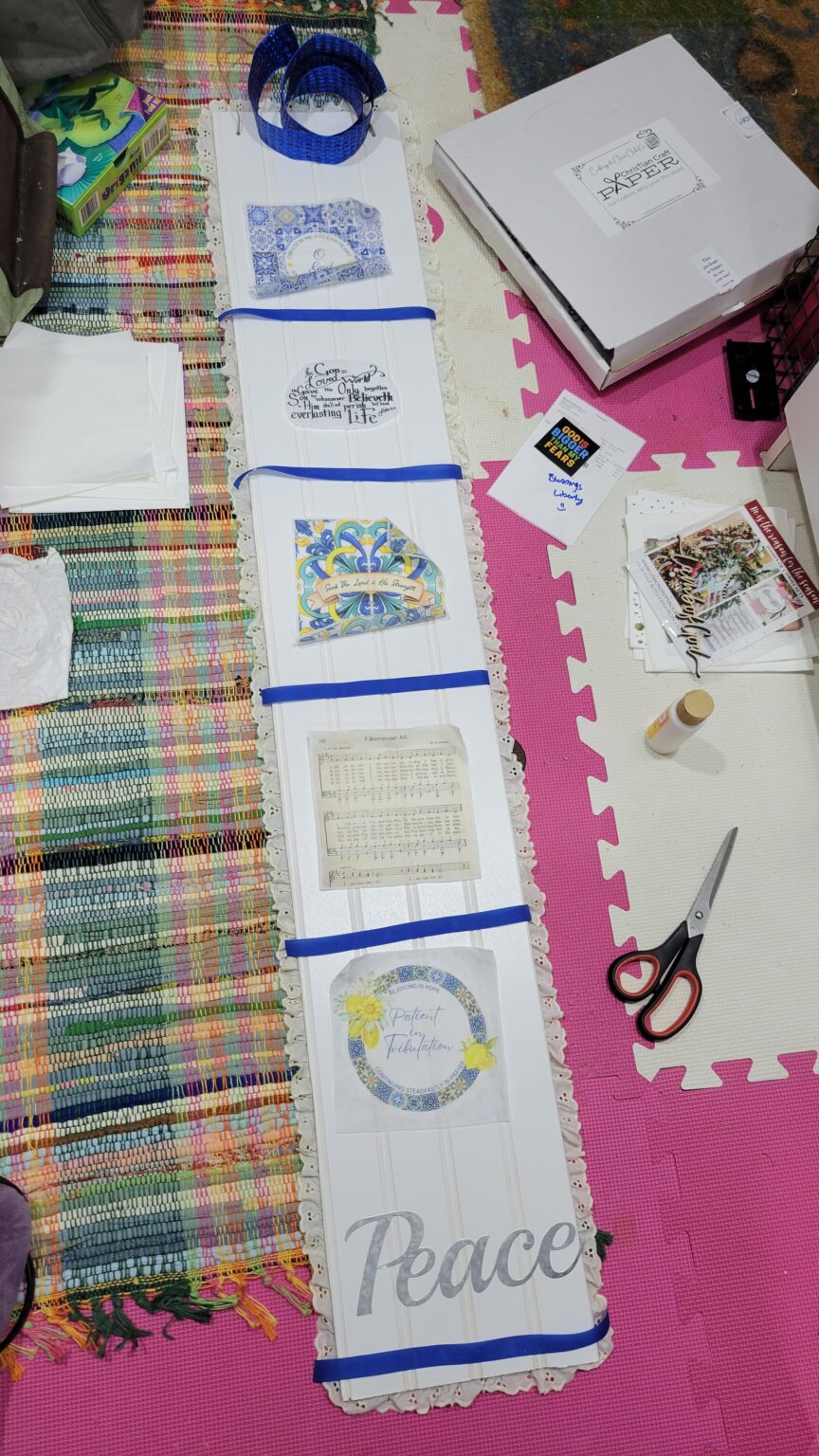 Mod Podge Napkin Sign – B4 and Afters
