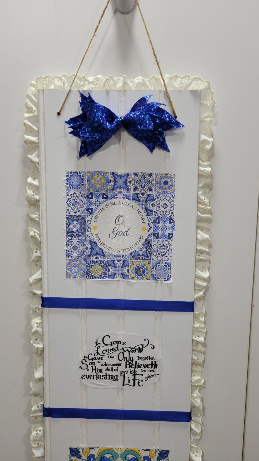 Mod Podge Napkin Sign – B4 and Afters