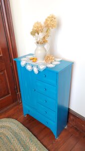 beautiful blue cabinet