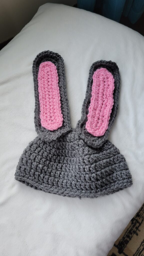 pink ears bunny hat