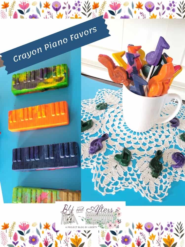 crayon mold piano and music notes