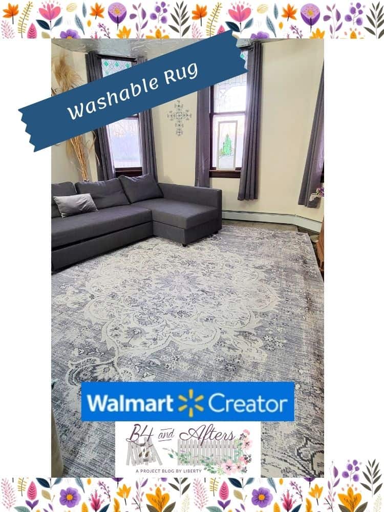 walmart washable rug