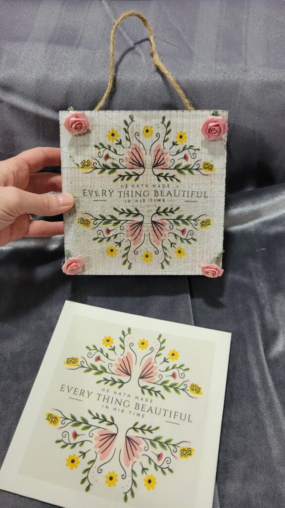 yellow and pink napkin sign