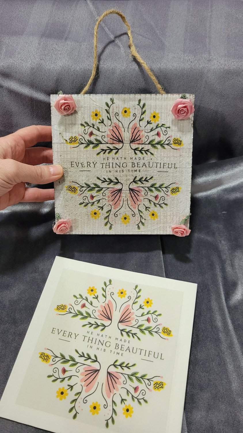 Easy Mod Podge Sign – B4 and Afters