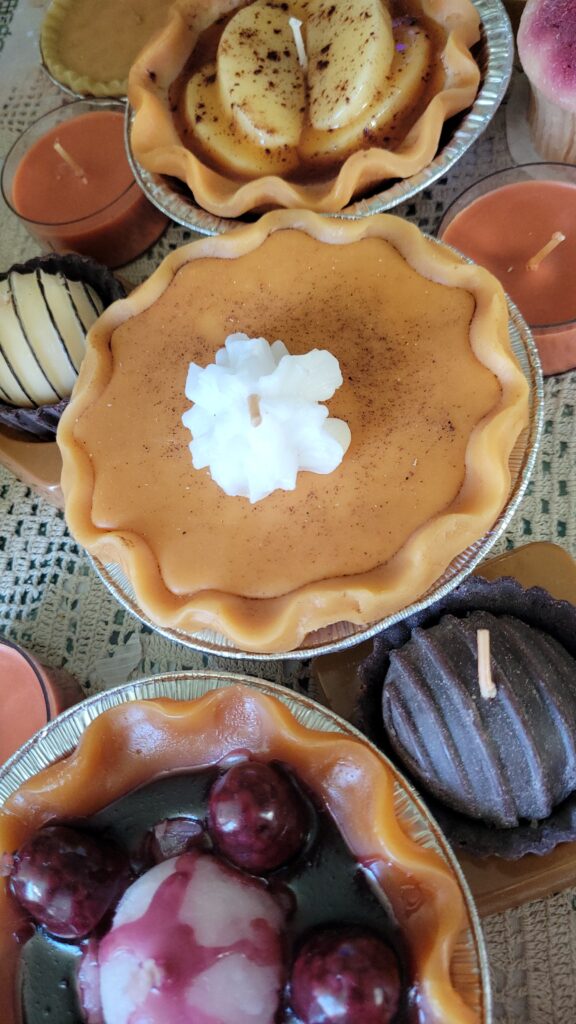 pumpkin pie candle