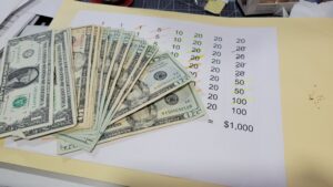 money and saving envelope