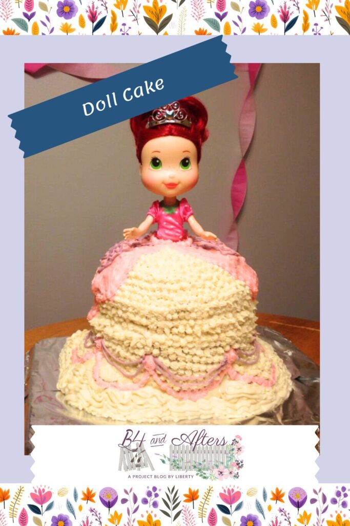 strawberry shortcake doll cake