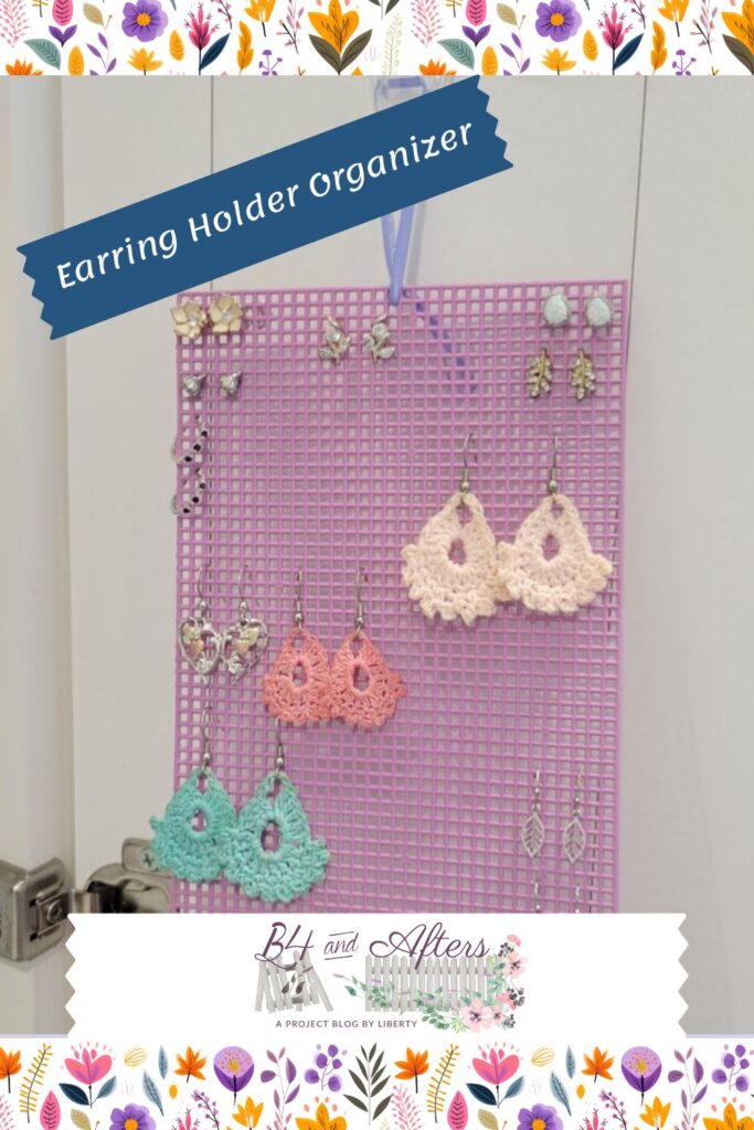DIY earring holder