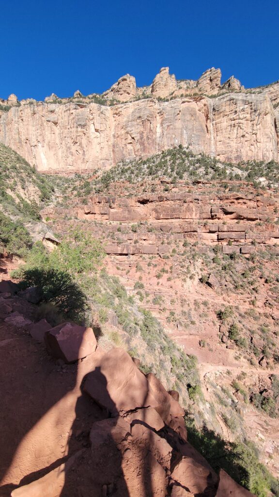 people like ants on Grand Canyon trail