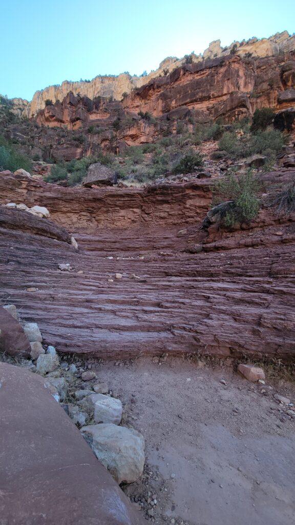 layered red rock