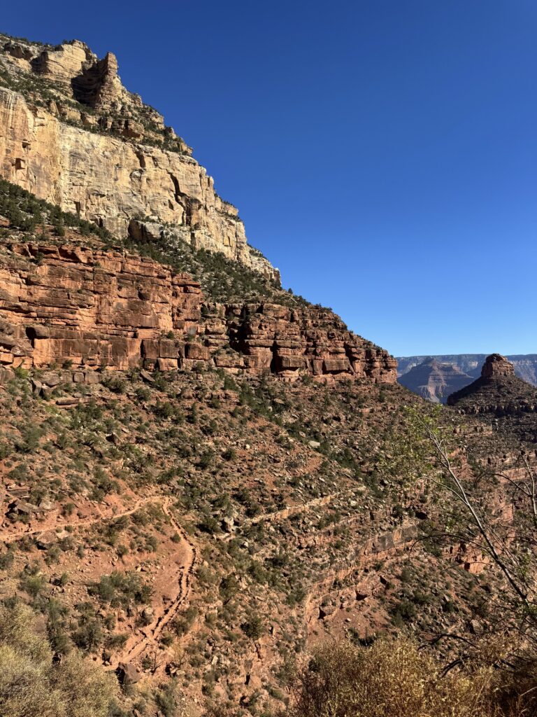 red section of Bright Angel Trail