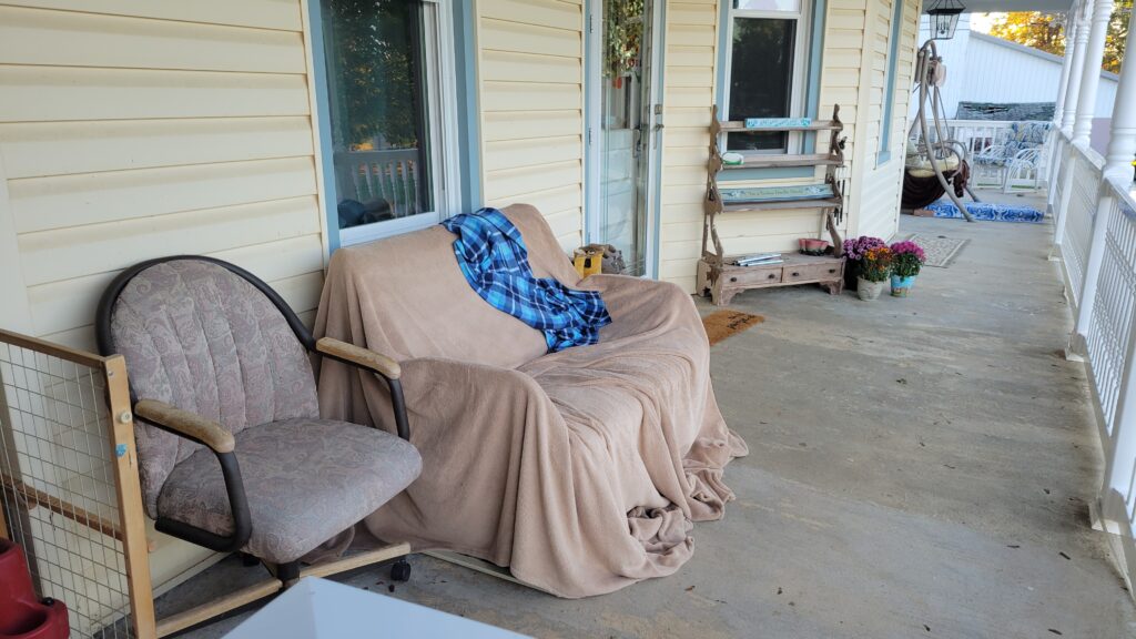 my porch before