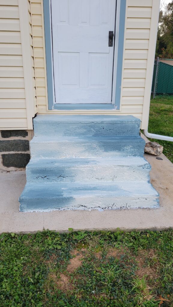 ombre painted steps
